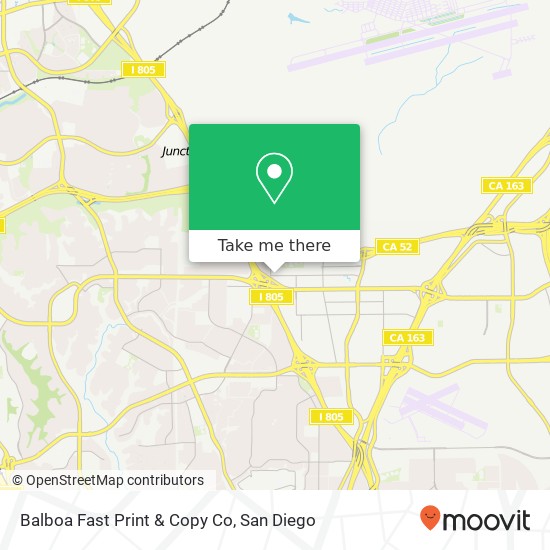 Mapa de Balboa Fast Print & Copy Co