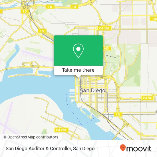 San Diego Auditor & Controller map