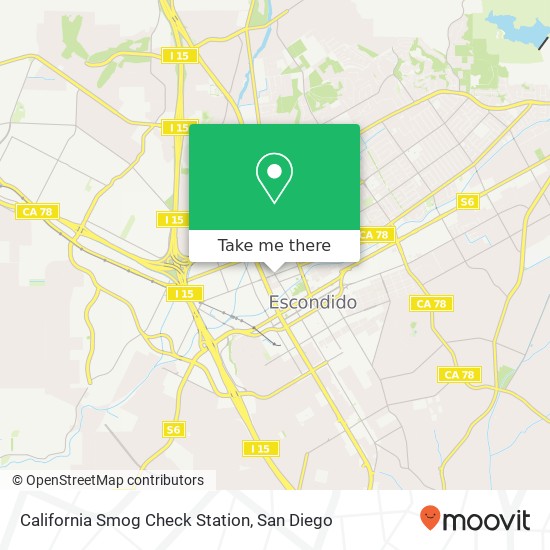 California Smog Check Station map