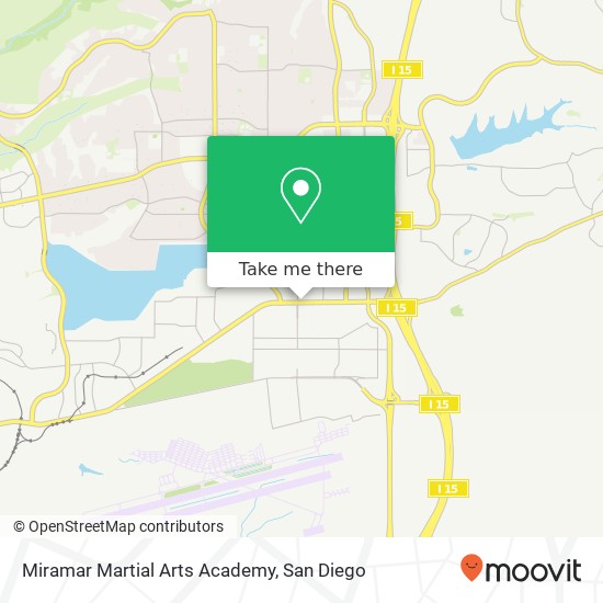 Mapa de Miramar Martial Arts Academy