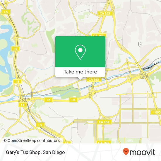 Mapa de Gary's Tux Shop