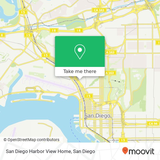 Mapa de San Diego Harbor View Home