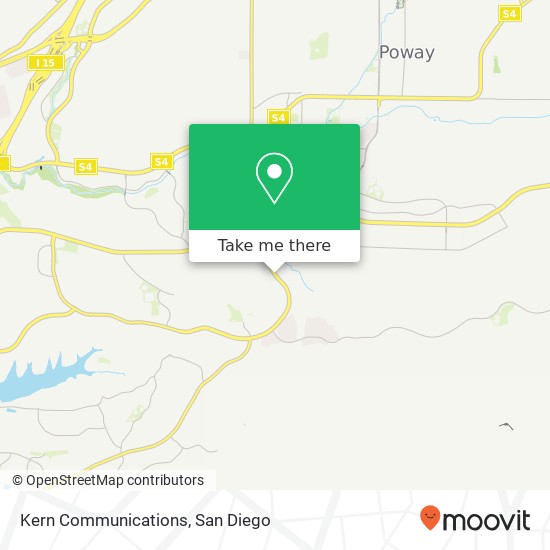 Mapa de Kern Communications