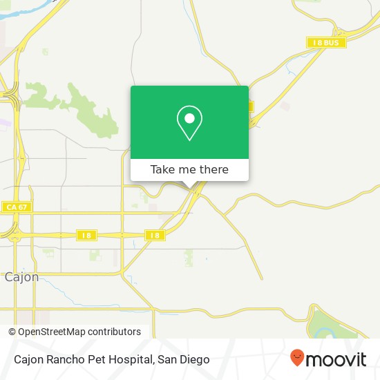 Cajon Rancho Pet Hospital map