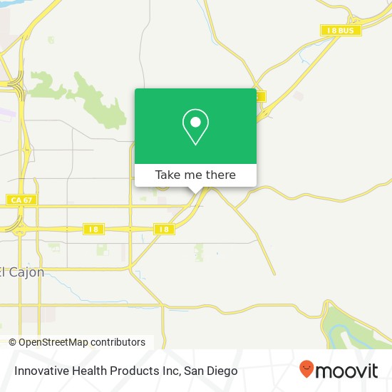 Mapa de Innovative Health Products Inc
