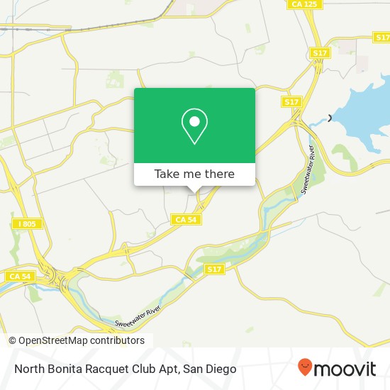 Mapa de North Bonita Racquet Club Apt