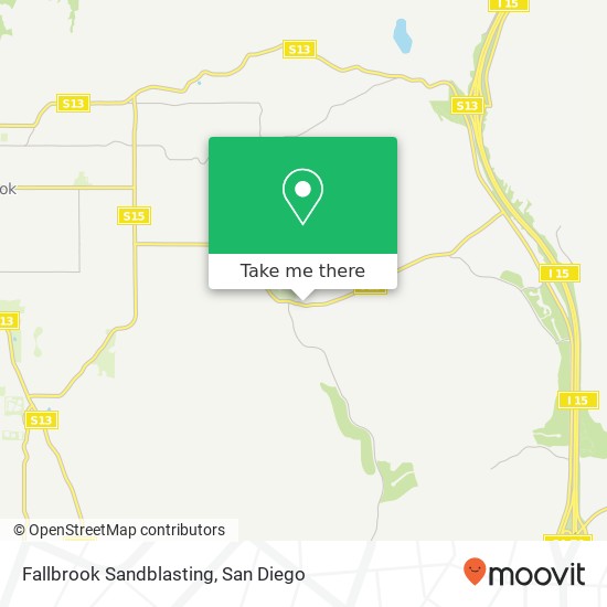 Mapa de Fallbrook Sandblasting