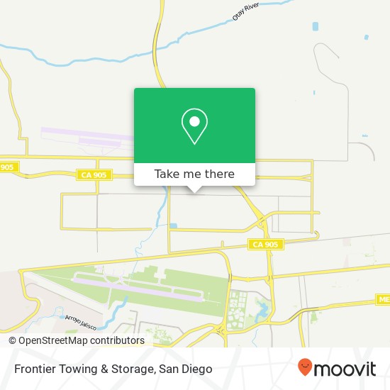 Frontier Towing & Storage map