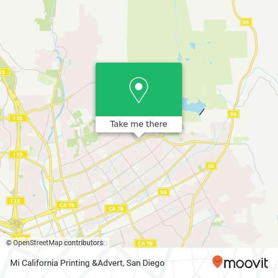 Mi California Printing &Advert map