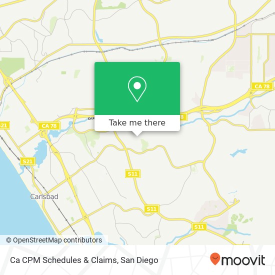 Ca CPM Schedules & Claims map