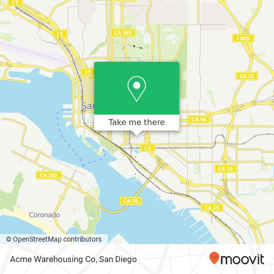 Mapa de Acme Warehousing Co