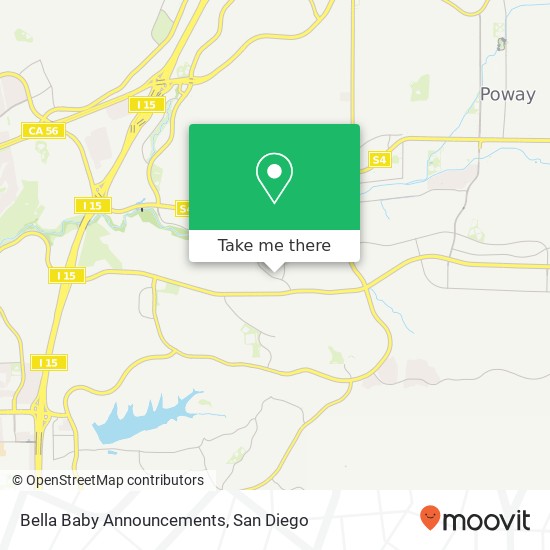 Bella Baby Announcements map