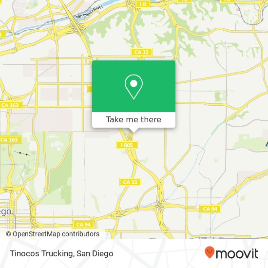 Tinocos Trucking map