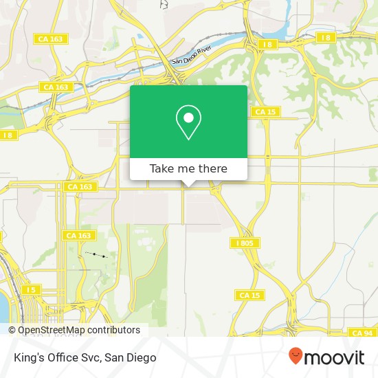 King's Office Svc map
