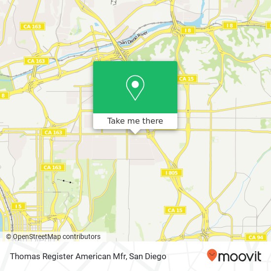 Mapa de Thomas Register American Mfr