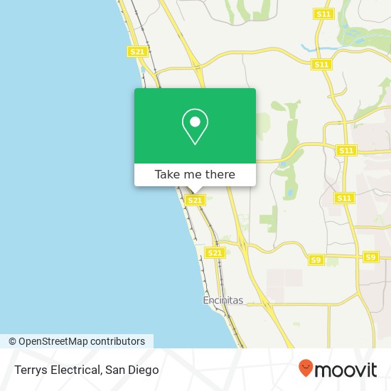 Terrys Electrical map