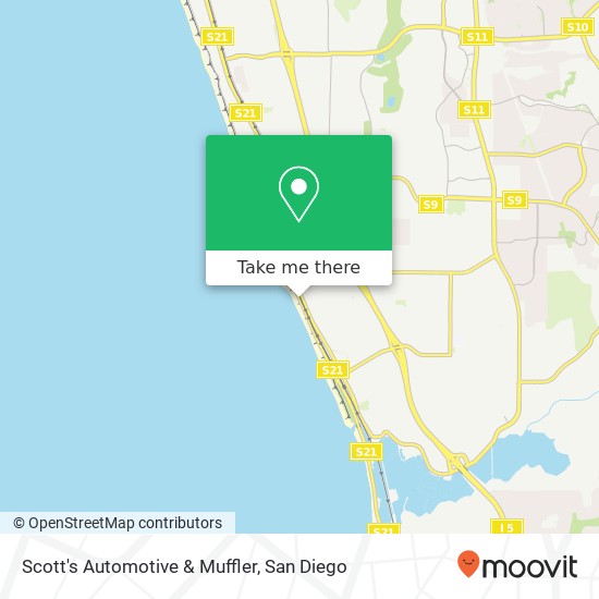 Mapa de Scott's Automotive & Muffler