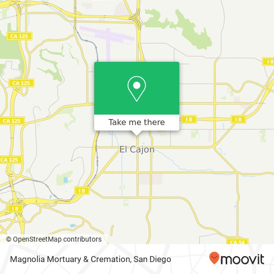 Mapa de Magnolia Mortuary & Cremation