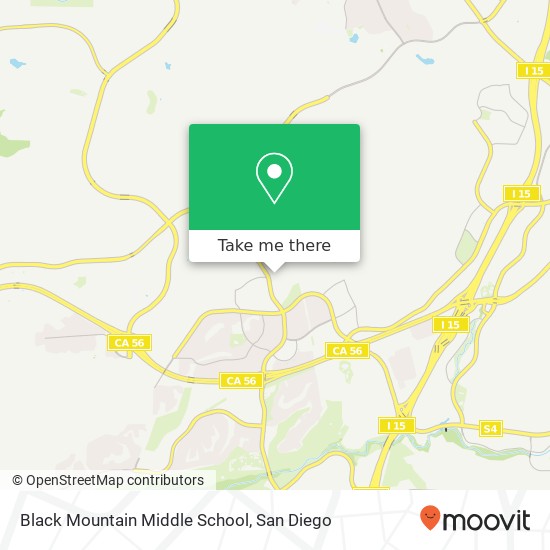 Mapa de Black Mountain Middle School