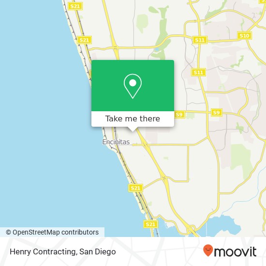 Henry Contracting map