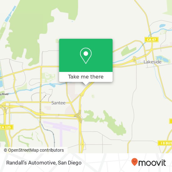 Mapa de Randall's Automotive