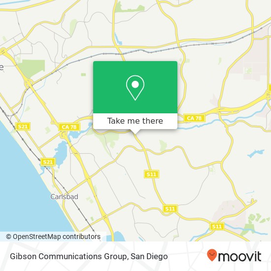 Gibson Communications Group map