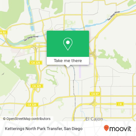 Ketterings North Park Transfer map