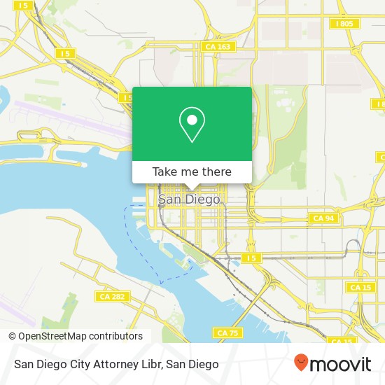 San Diego City Attorney Libr map