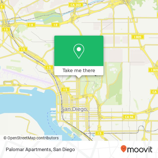 Mapa de Palomar Apartments