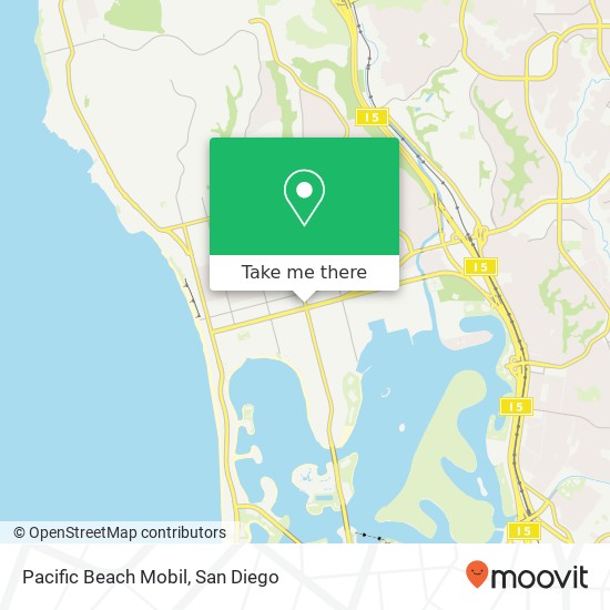 Mapa de Pacific Beach Mobil