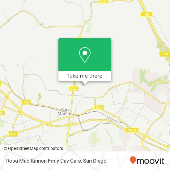 Mapa de Rosa Mac Kinnon Fmly Day Care