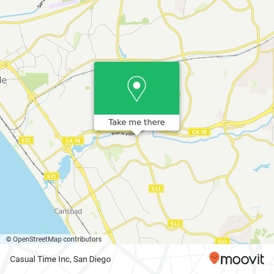 Casual Time Inc map