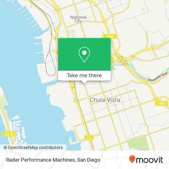 Rader Performance Machines map