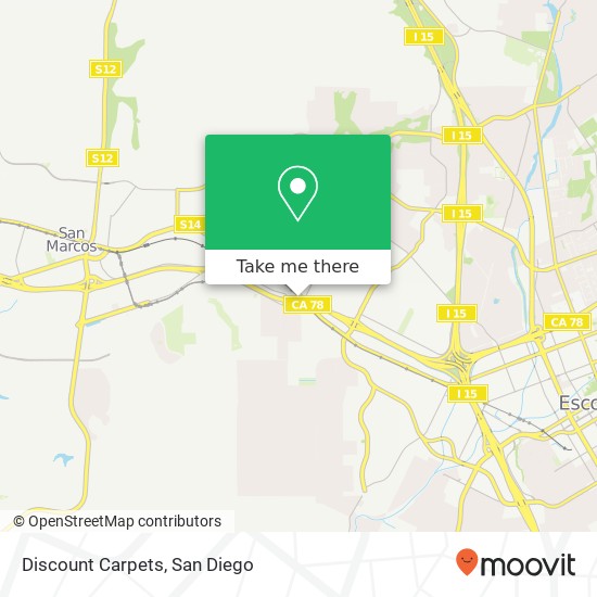 Mapa de Discount Carpets