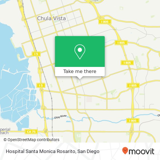 Hospital Santa Monica Rosarito map