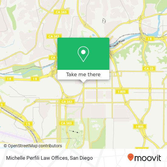 Mapa de Michelle Perfili Law Offices