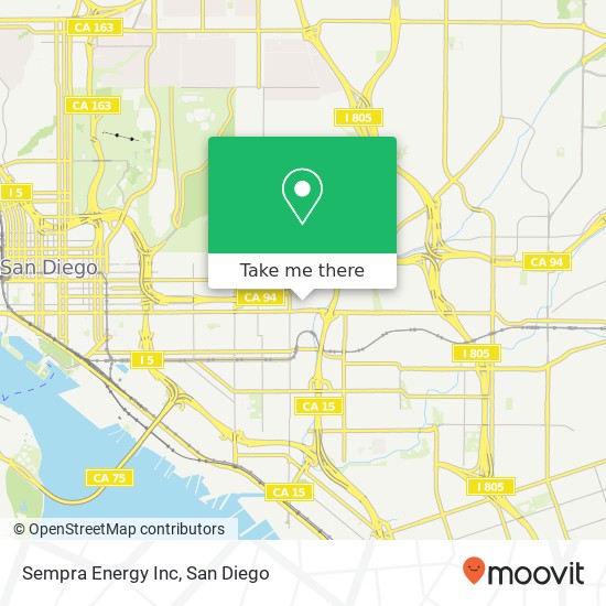 Sempra Energy Inc map