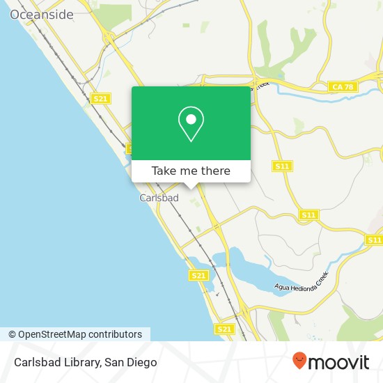 Carlsbad Library map