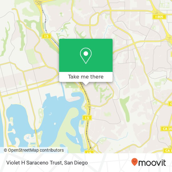 Mapa de Violet H Saraceno Trust