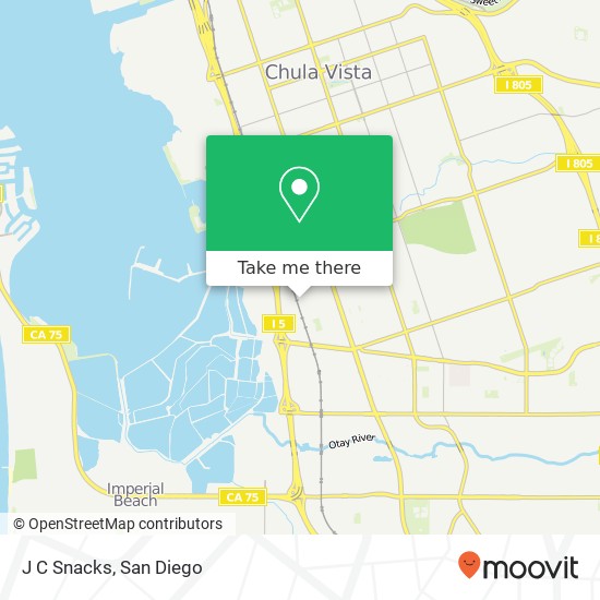 J C Snacks map