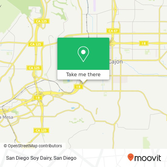 Mapa de San Diego Soy Dairy