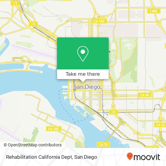Rehabilitation California Dept map