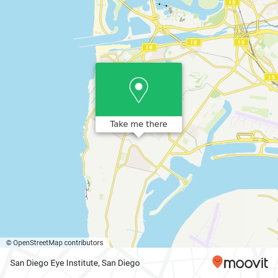 San Diego Eye Institute map