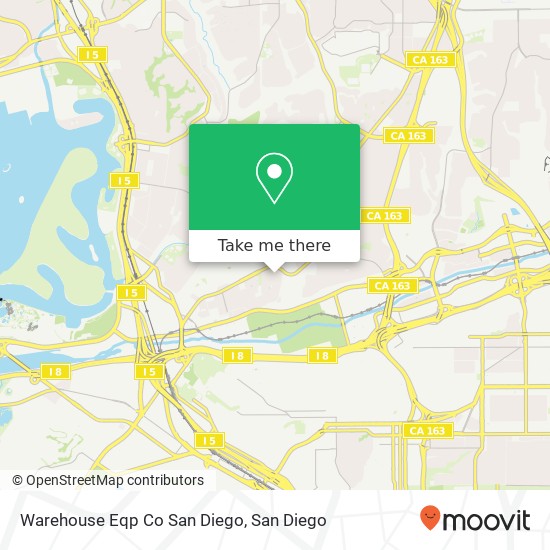 Warehouse Eqp Co San Diego map