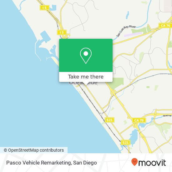 Mapa de Pasco Vehicle Remarketing