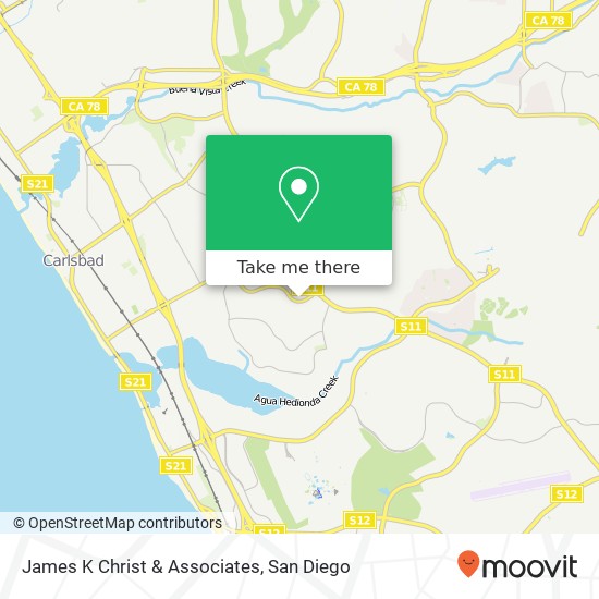 James K Christ & Associates map