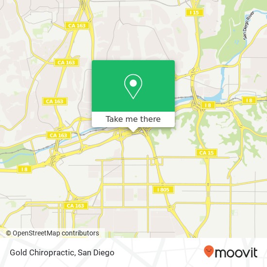 Gold Chiropractic map