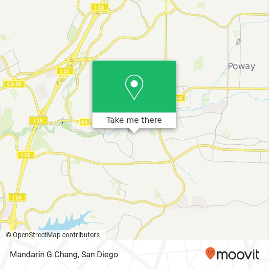 Mapa de Mandarin G Chang