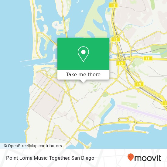 Point Loma Music Together map