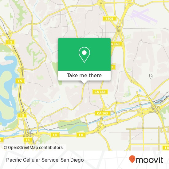 Pacific Cellular Service map